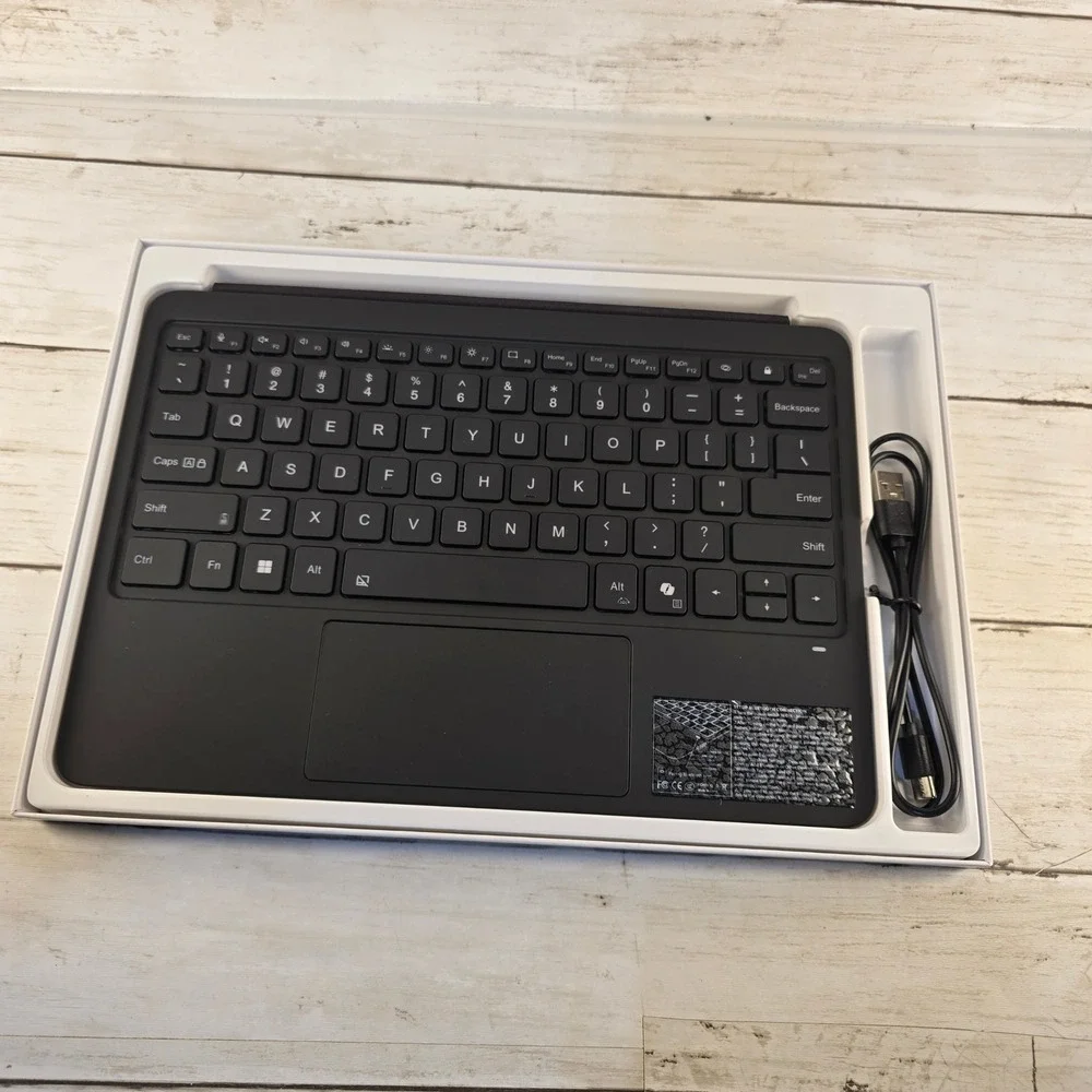 NEW Omikamo Bluetooth Touchpad Keyboard for Surface Pro 8 9 10 11 X Blk Wireless
